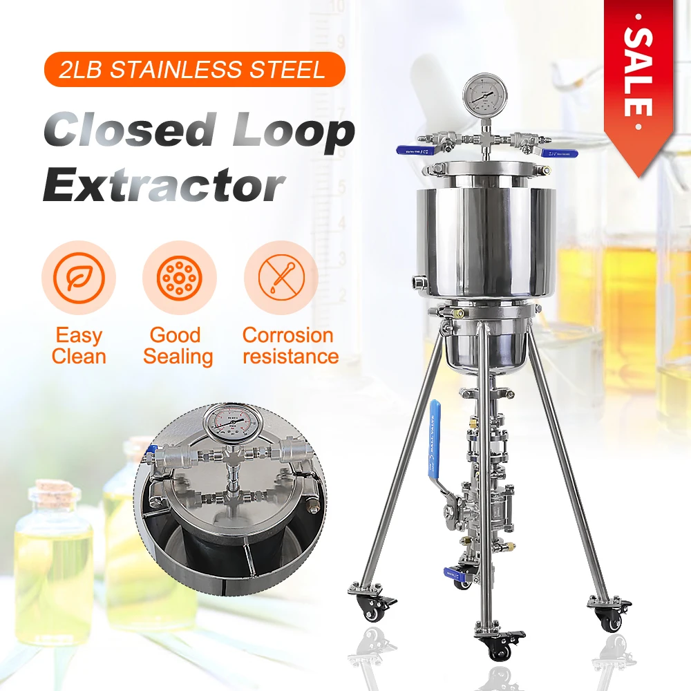 Laboratory Equipment 2LBS Pressure Extraction Kit SS316L Stainless Steel Material Household Extractor