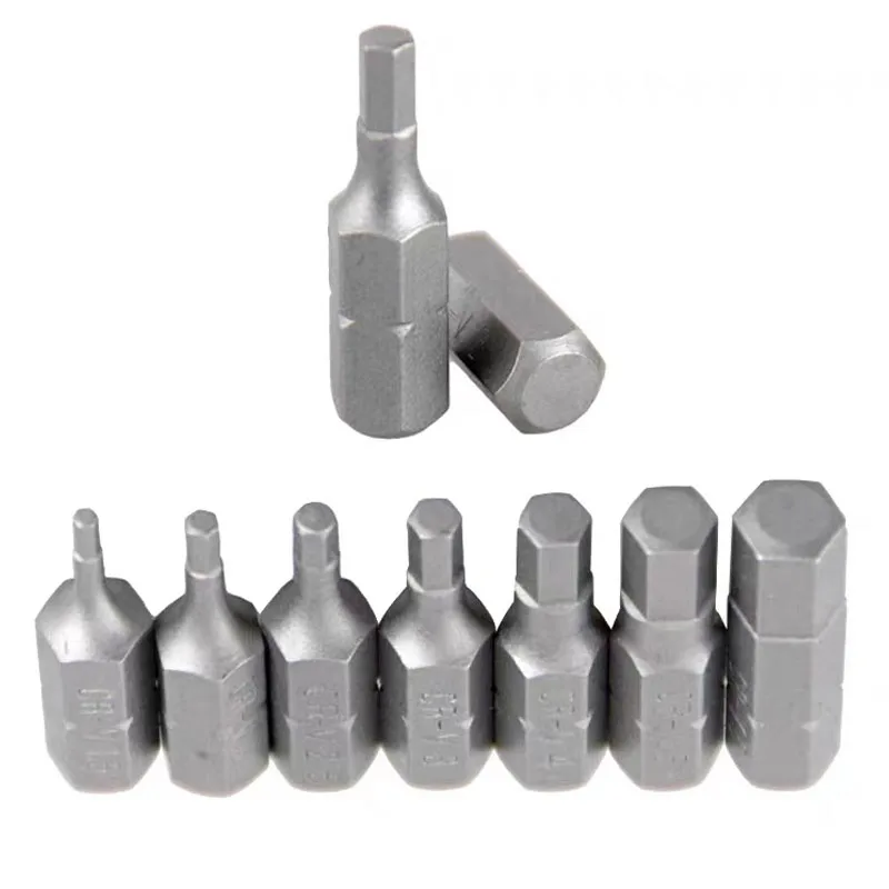 Imagem -05 - Hex Short Screwdriver Bit Grupo s2 Steel Hard Chave de Fenda Elétrica Hex Shank 25 mm Comprimento Ferramenta sem Buraco Pcs Set