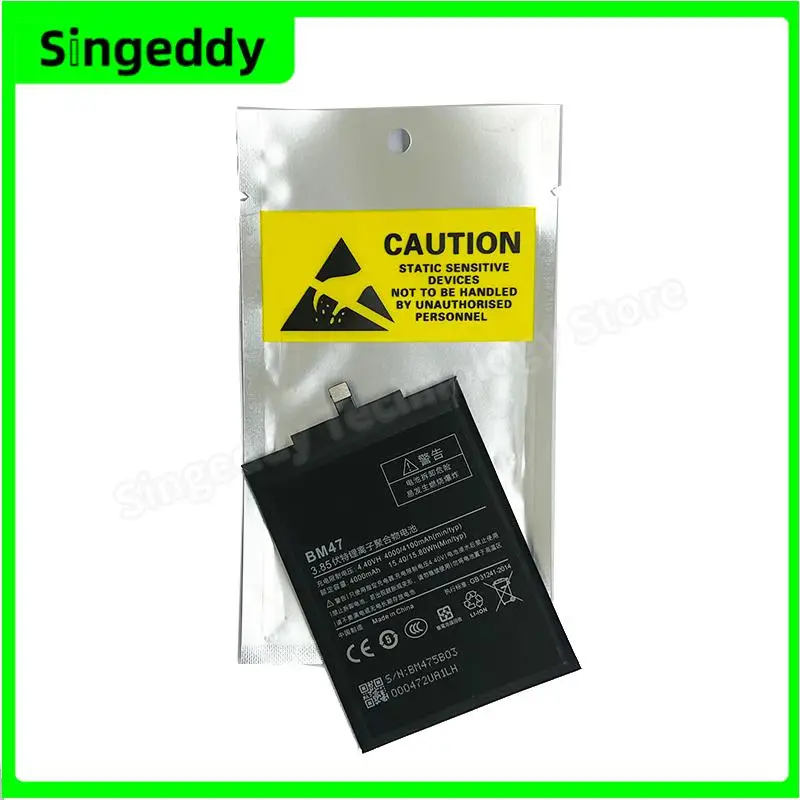 BM47 Battery For Xiaomi, Mobile Phone Build-in Batteries For Redmi 3, 4, 4X, 3S, 3X, 3 Pro, Phone Replacement Repair Parts