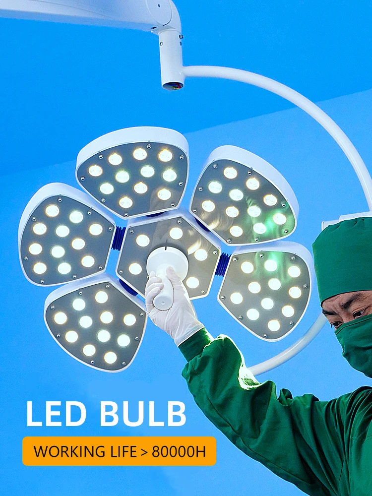 Cold Light Examination Operation Surgical Flexible Ceiling Dome Operating Room LED Shadowless Medical Lamp