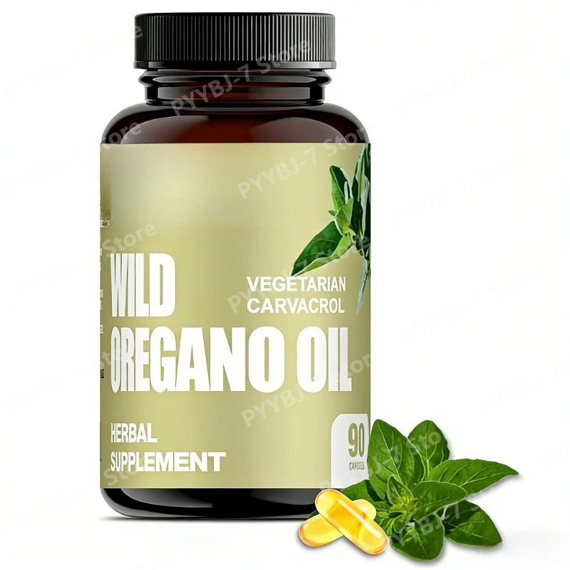 

Масло дикого орегано в мягких капсулах для вегетарианцев: поддержка иммунной системы, улучшение пищеварения, здоровье кишечника, 90 капсул