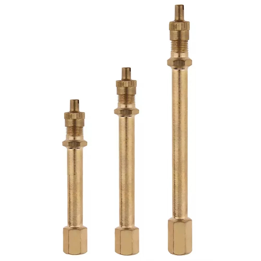 Car Tire Valve Stem Tire Valve Extension Rod Brass Tire Valve Extension Straight Bore for Truck Motorcycle Car 10cm/14cm/20cm