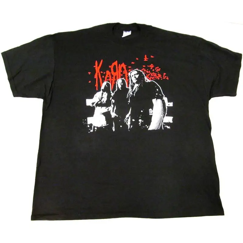 

Футболка Korn Band Shot 07 Tour Nu Metal Black, новые мужские