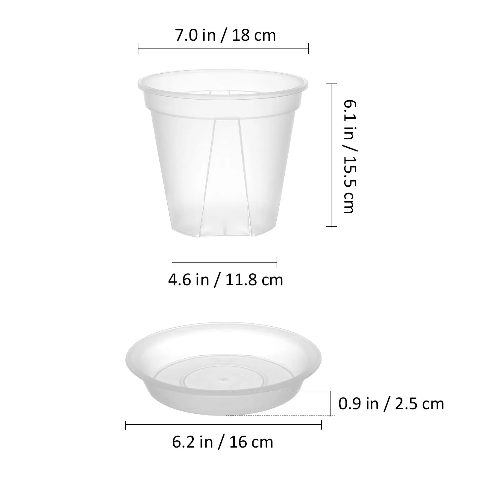 4Pcs Root Control Flower Pots Plastic Planters Indoor Outdoor Plant Pots Drainage Holes Strawberry Planter Garden Containers
