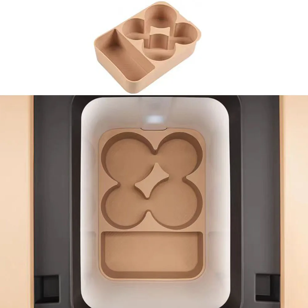 

For BYD Formula Leopard 8 2024 2025 Silicone Pad Central Control Refrigerator Cup Holder Limit Fixing Grid Anti Slip Pad Interio