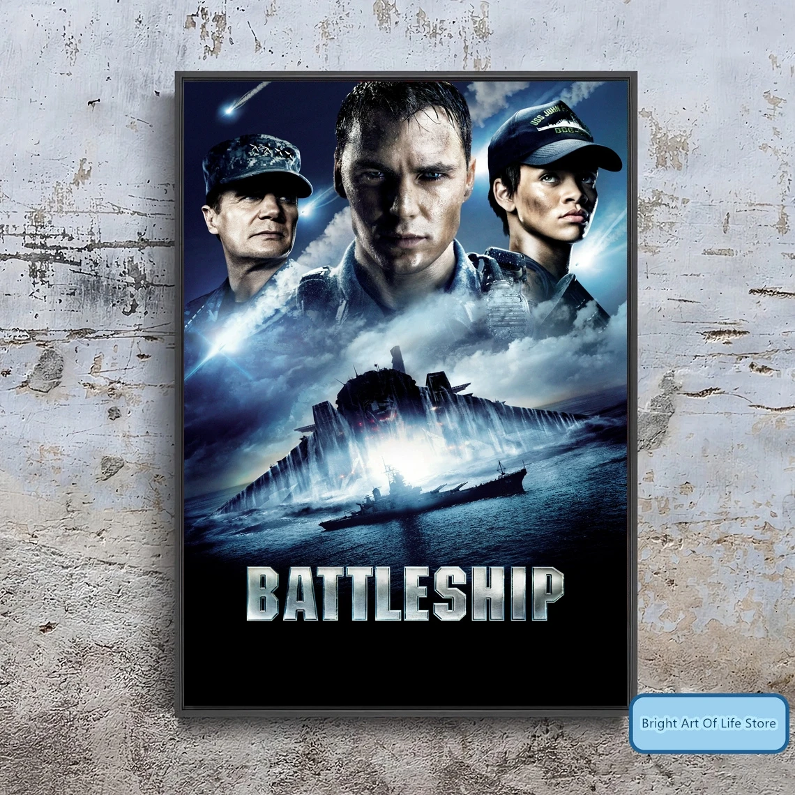 

Battleship (2012) фильм плакат Обложка фото печать на холсте настенное искусство домашний Декор (без рамки)