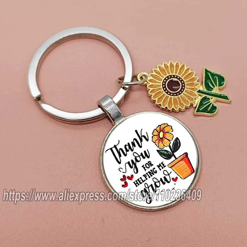 Thank You for Helping Me with My Keychain, Thank You To The Teacher Keychains, Appreciation Gift for Family and Friends