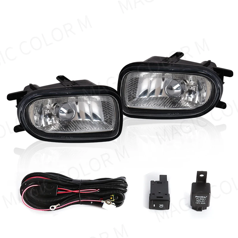 Car Front Bumper Fog Lamp Assembly Fit For Nissan Sentra Sunny N16 2000 2001 2002 2003 Halogen Bulb Headlight 12V Acceesories