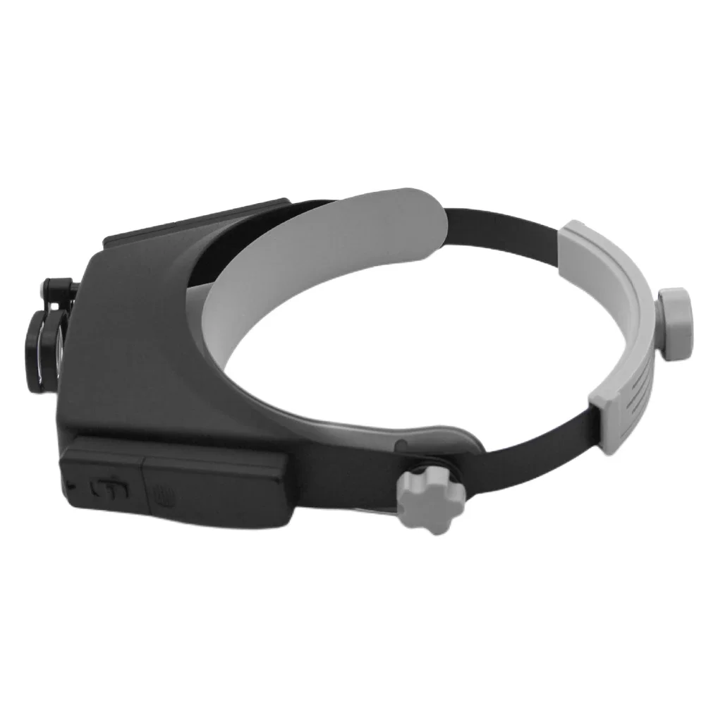 Headband Magnifier 1.5X 3X 7.5X 9X 11X 17X Loupe Head Magnifying Glass Lens Jewelry Watch Repair Watchmaker Magnifier with 2LED