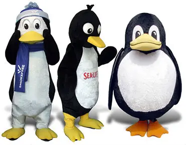 New Adult Hot Sale Foam 3PCS Penguins Fancy Cartoon Mascot Costume Plush Christmas Fancy Dress Halloween Mascot Costume