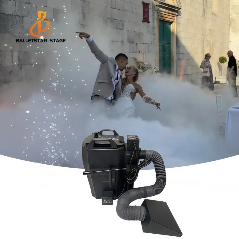 3500W Low Lying Dry Ice Ground Smoke Fog Machine Dry Ice Machine For Wedding First Dance Stage Party Wedding Decoration