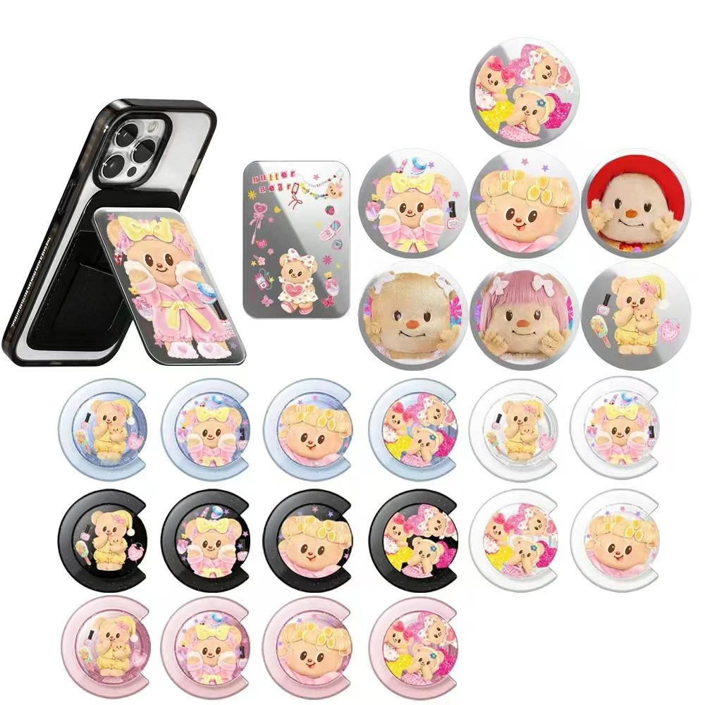 

Bears Stars Magnetic Grip Card Holder Phone Stand for IPhone Holder Mount Support for Galaxy Phone Accessories Cartoon