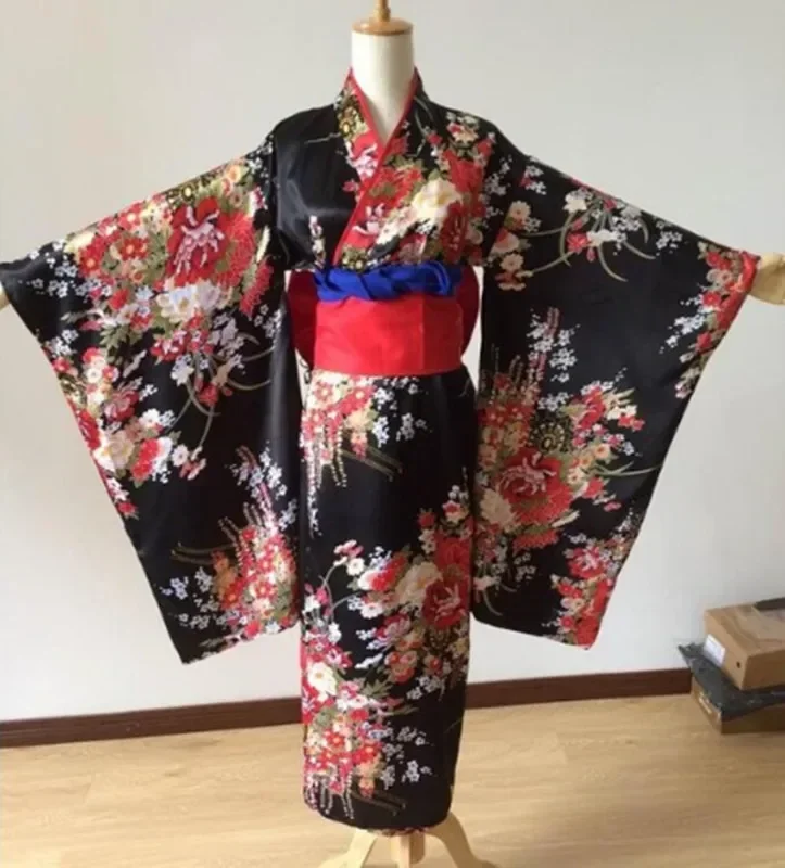 

Japanese Kimono Traditional Girl Geisha Girl Cosplay Hell Girl Cherry Suits