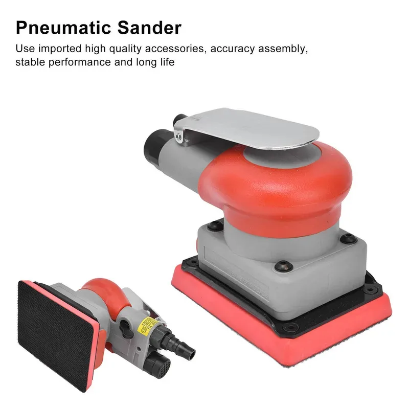 

Pneumatic Sander Alloy Steel Squares Sanding Machine Sandpaper Machines for Wood 75x100mm