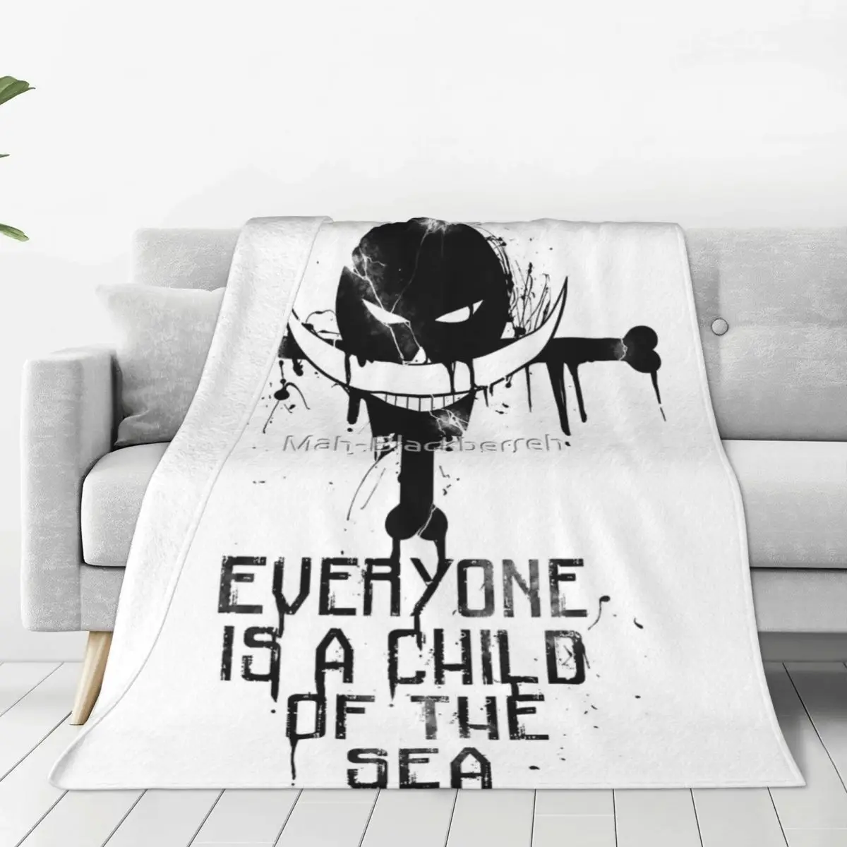 Everyone Is A Child Of The Sea - Black Four Seasons Universal Blanket Office Can Be Laid Halloween Gifts