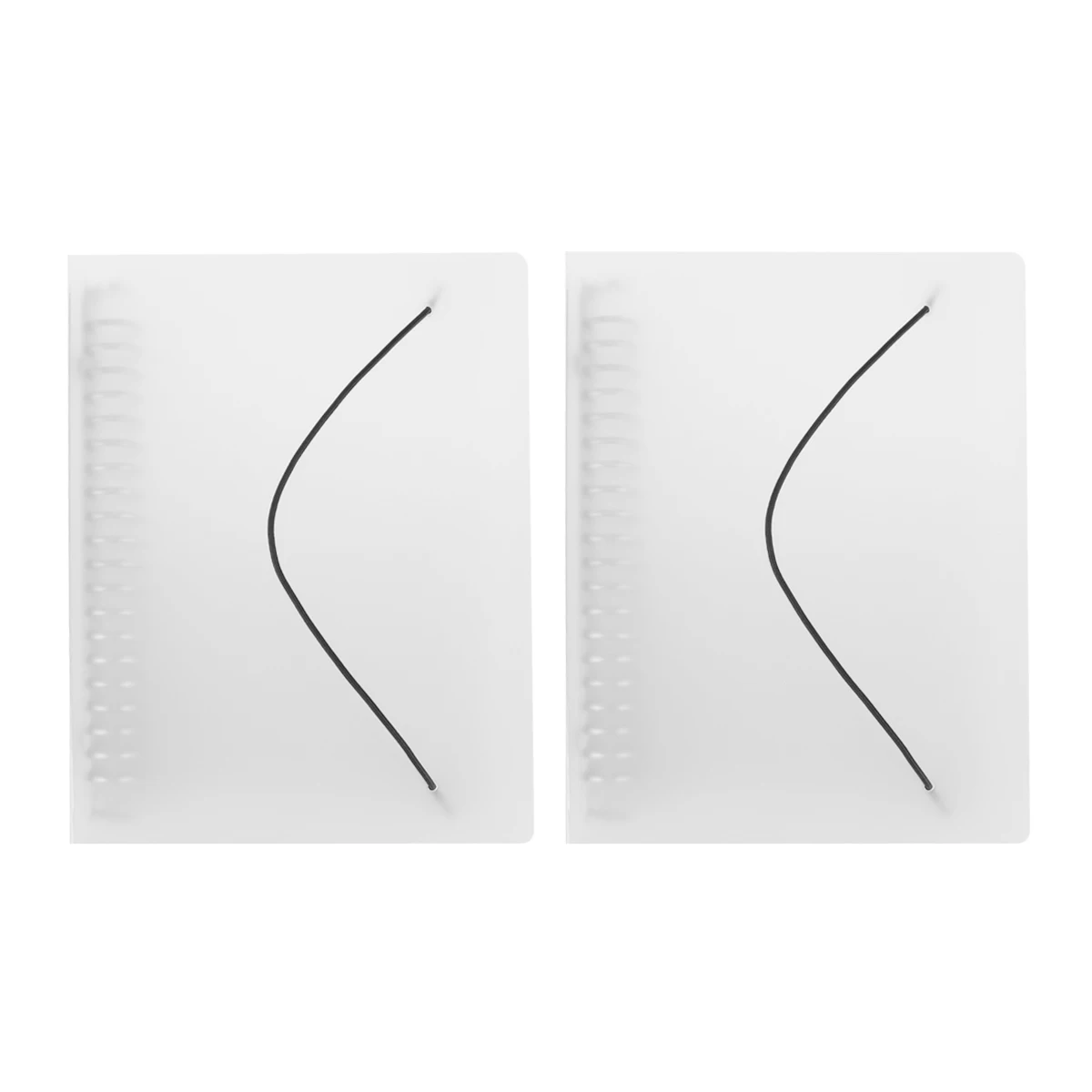 

2pcs File Clipboard Extra Thick Plastic Document Organizer A5 Paper Holder Mini Binder Folder For Office School Use