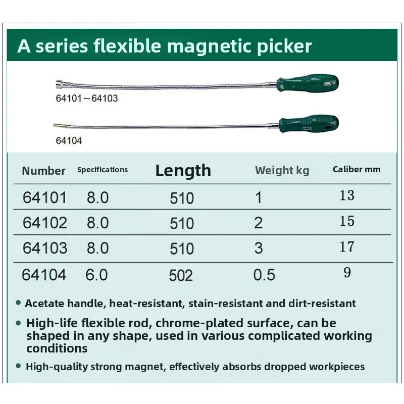 Magnetic pickup sata hand tool, auto repair telescopic suction rod strong