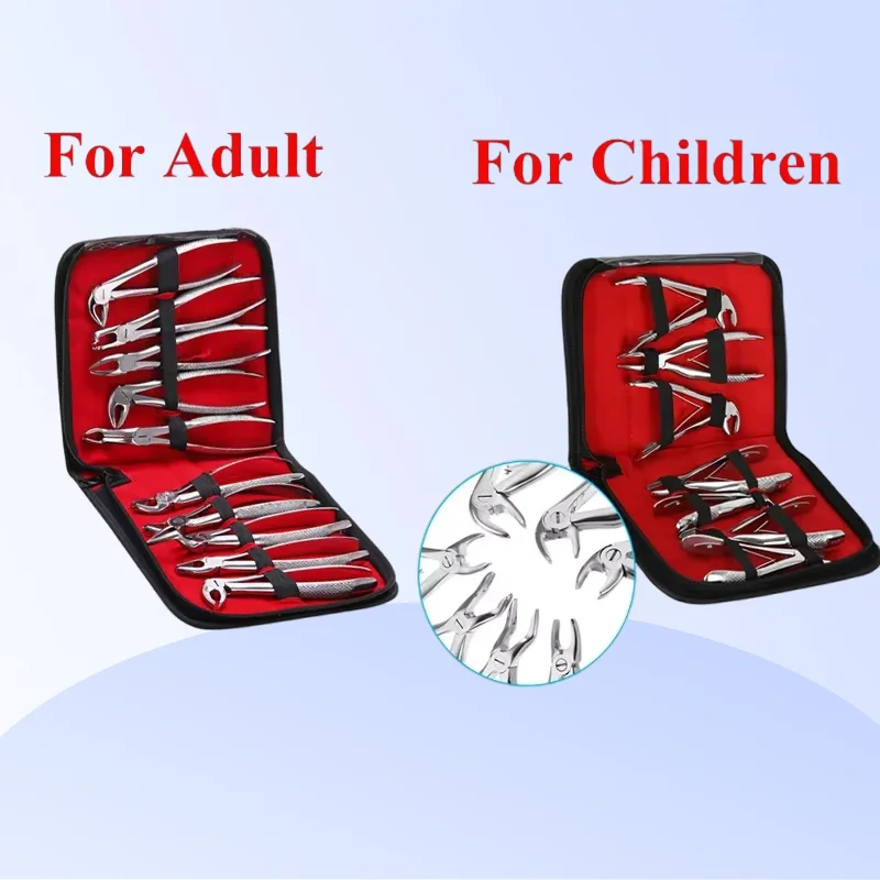 

Плоскогубцы для удаления зубов, щипцы для взрослых и детей, стоматология, хирургические зубы, извлечение изогнутых корней, лифт, инструменты для полости рта