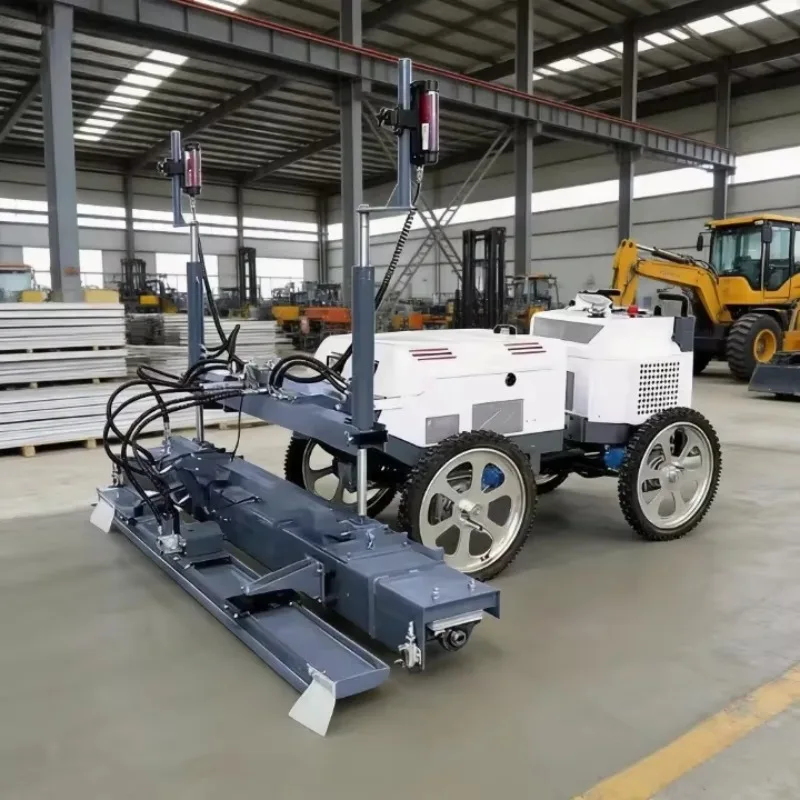 Hydraulic Laser Screed Concrete Floor Paving Machine Ride On Boom Screed for Supermarket Floor Construction Work Use