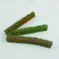 3PCS 1/12 Dollhouse Mini Flower Bushes Shrub Strip Model Grass Lawn Garden Grass
