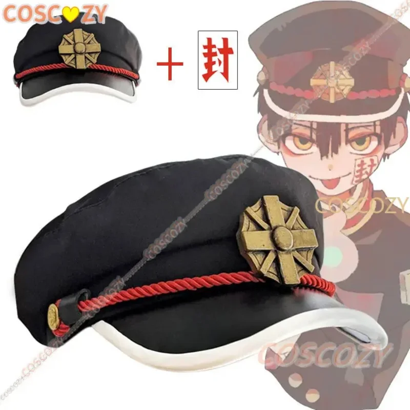 Anime Jibaku Shounen Hanako kun Yugi Amane disfraces Cosplay inodoro encuadernado Hanako kun capa negro conjunto completo uniforme peluca sombrero