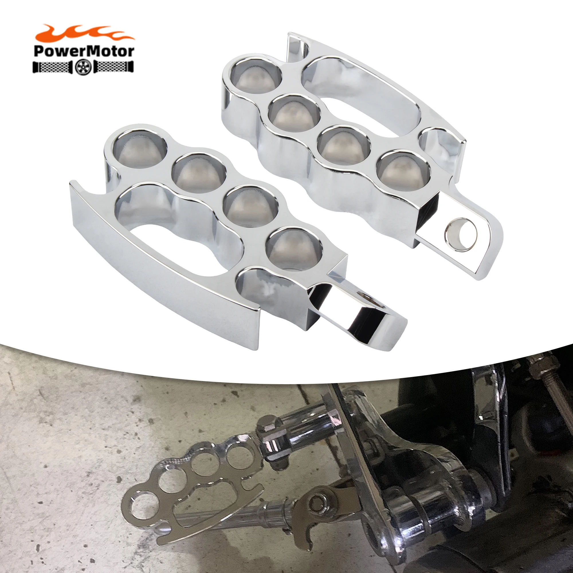 

Universal Motorcycle FootPegs For Harley Davidson Sportster Road King Café Racer Rests Pedals Motocross Pedals Modified Parts