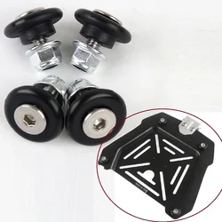 4Pcs Universal Motorcycle Rear Luggage Case Tail Top Toolbox Helmet Trunk Holder Bracket Base Plate Bushing Pad Buckle Spacers