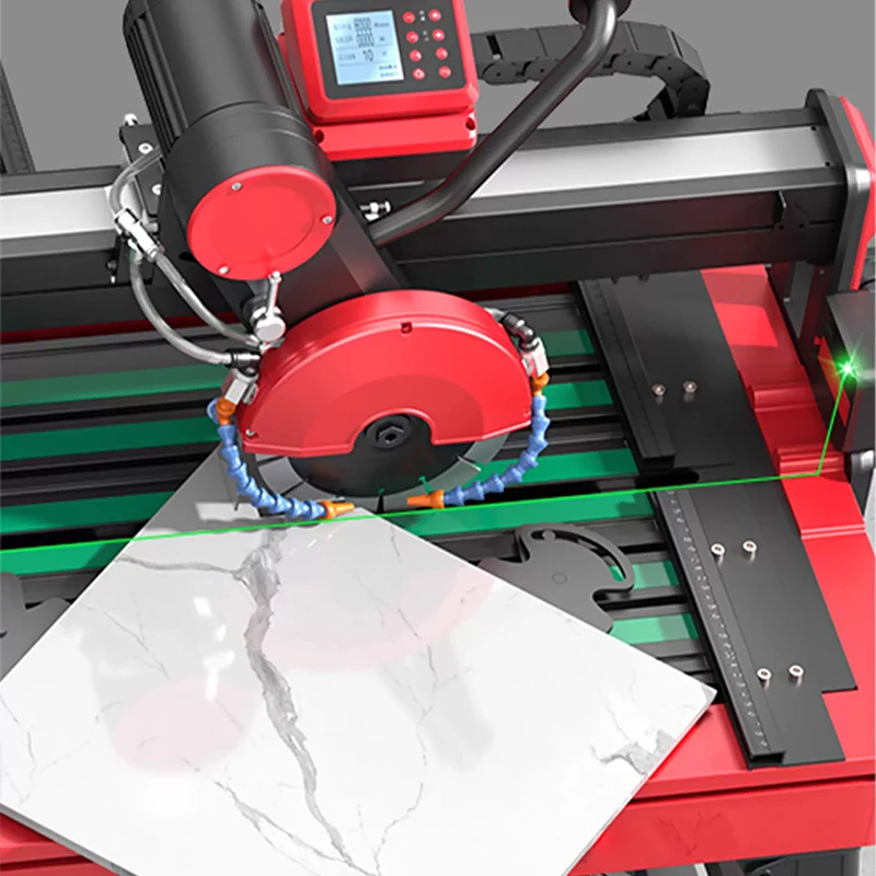Tile Cutting Machine, Fully Automatic Tabletop Tile Cutting and Beveling Machine, Multi-functional Waterjet Beveling(Customized)