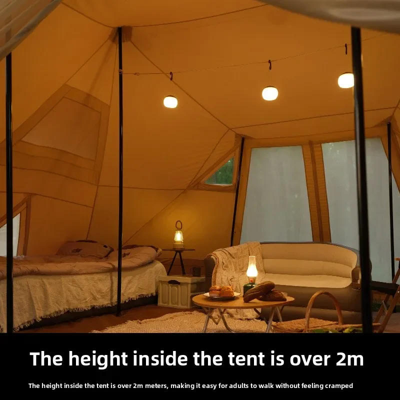Tent outdoor camping large camp rain protection sun protection exquisite light luxury equipment supplies