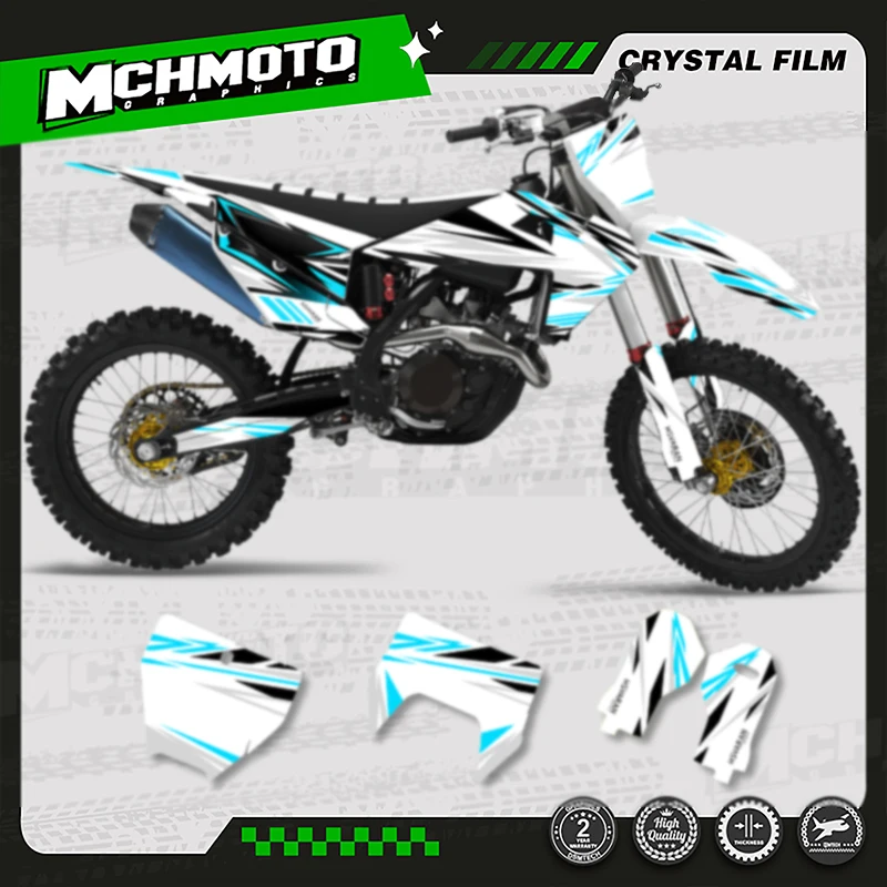 

MCHMFG Custom Team Motorcycle Graphics Decals Stickers Kit for Husqvarna Decal 19-22 TC FC TX FX FS 20-23 TE FE 125-450CC 008