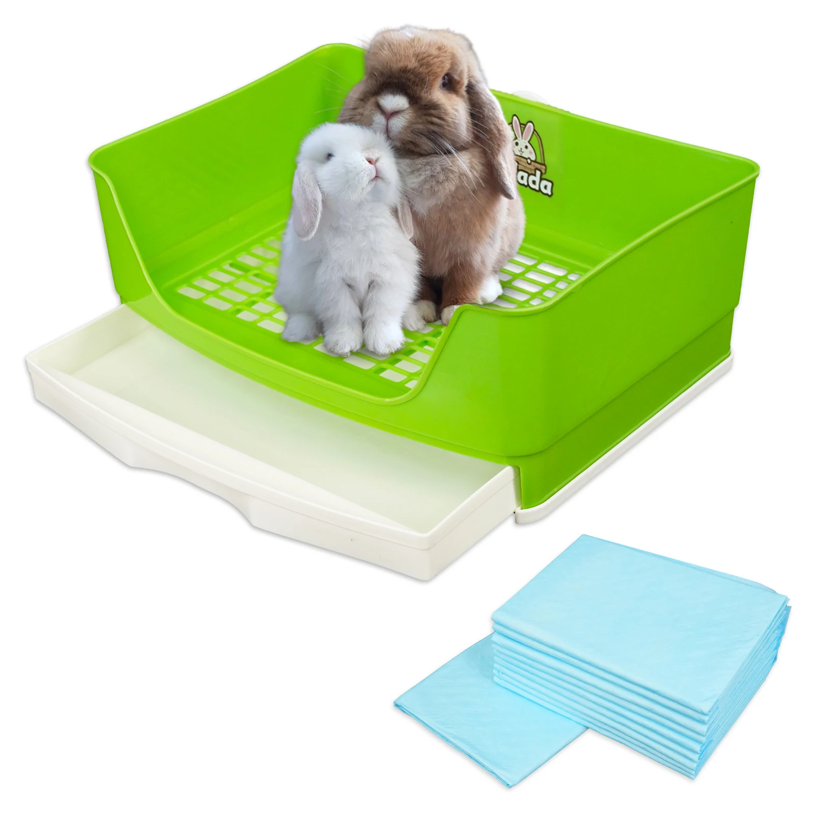 

1pcs Rabbit Litter Box Pee Pan Tray Pet Toilet Corner Toilet Box Litter Pan Bunny Trainer for Small Animals Chinchillas Rats