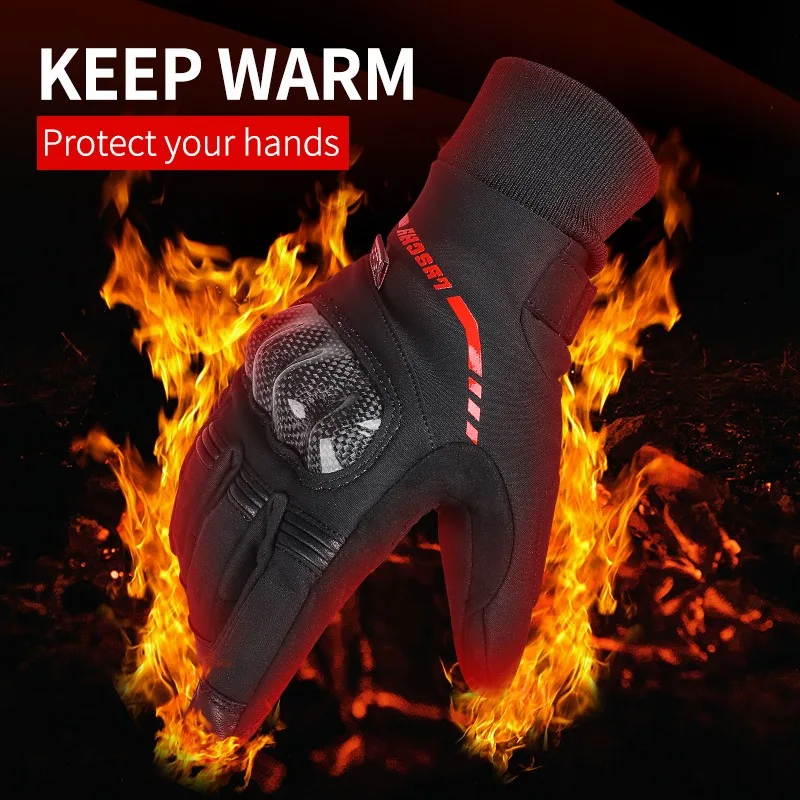 

LYSCHY LY-GW08 Motorcycle Gloves Winter Warm Waterproof Gloves Men's and Women's Universal Windproof Touch Screen Gloves