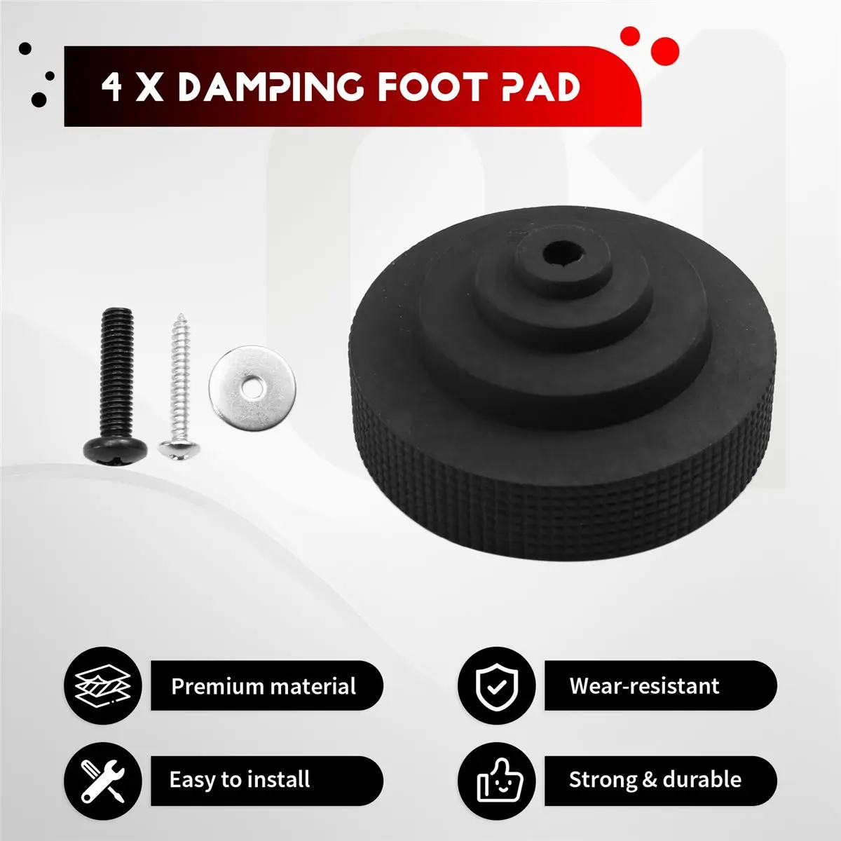 -[T561C Digital]4Pcs for Turntable Pad Damping Foot Pad for Audio CD HiFi LP Vinyl Record Player Phonographs Amplifier