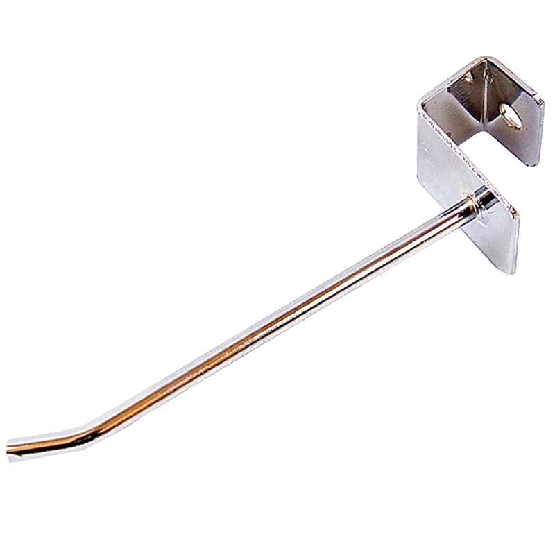 15pcs Square Tube Hook Wire Dia.4.8mm Supermarket Shelf Rack Hanging Hook Exhibition Display Hook Holder For 15x30mm Square Tube