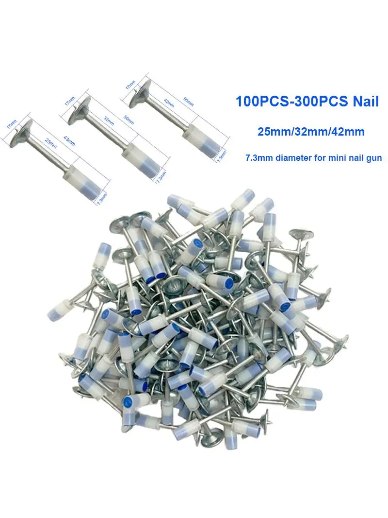 Pistolet à clous rond manuel pour mini odorà clous, 300 pièces, 200 pièces, 100 pièces, N64.25 mm, 32mm, 42mm de diamètre 7.3mm