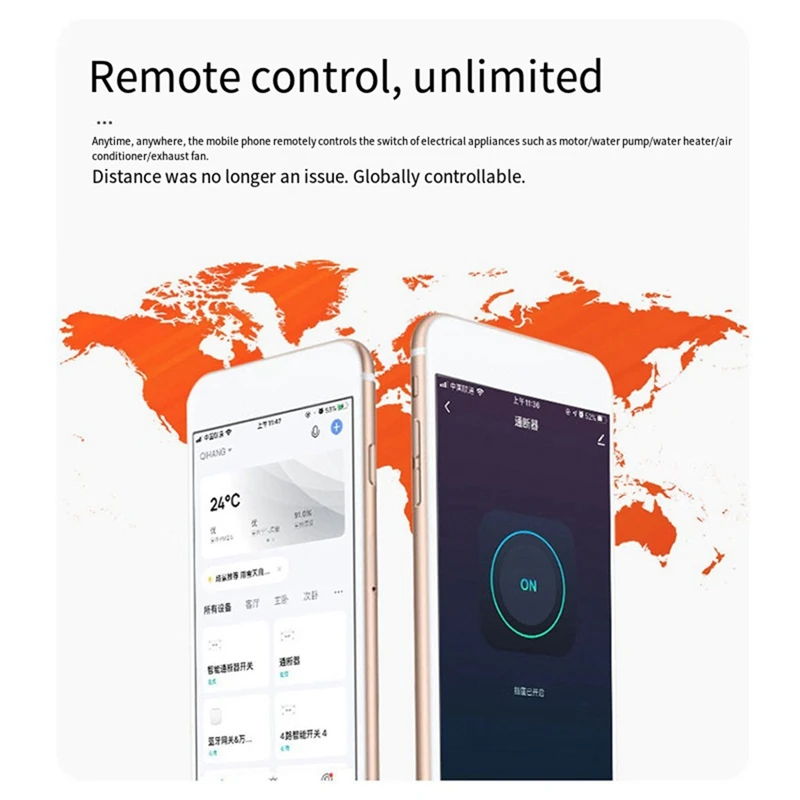 Controle Remoto Sem Fio Ligar e Desligar Interruptor, Interruptor Wi-Fi Em Casa, Disjuntor DIY, Funciona com Alexa Casa, 30A, AC 90-250V