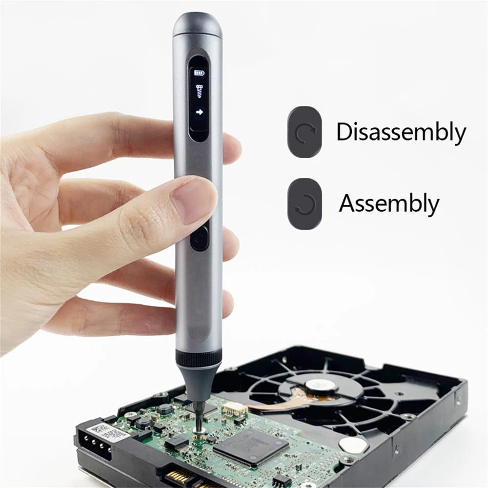 

Power Driver Rechargeable Precision Electric Screwdriver Compatible with Universal Bits Repair Tools for Phone Watch Computer