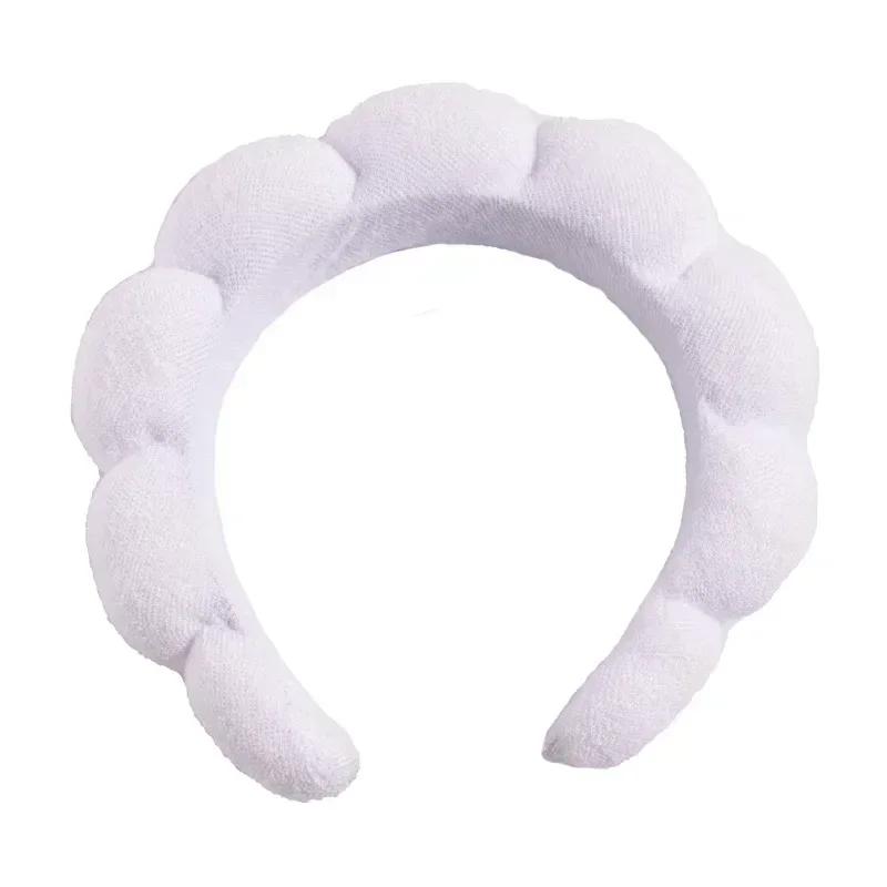 Makeup Headband Puffy Sponge Spa Head bands for Women Girls Washing Face Skincare Yoga Facial Mask Sports Hairbands Headwear