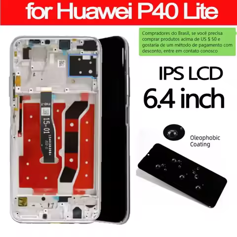 Original 6.4'' For Huawei P40 Lite JNY-L21A JNY-L01A LCD Display Touch Screen Digitizer Assembly For Nova 6 SE JNY-AL10 JNY-TL10