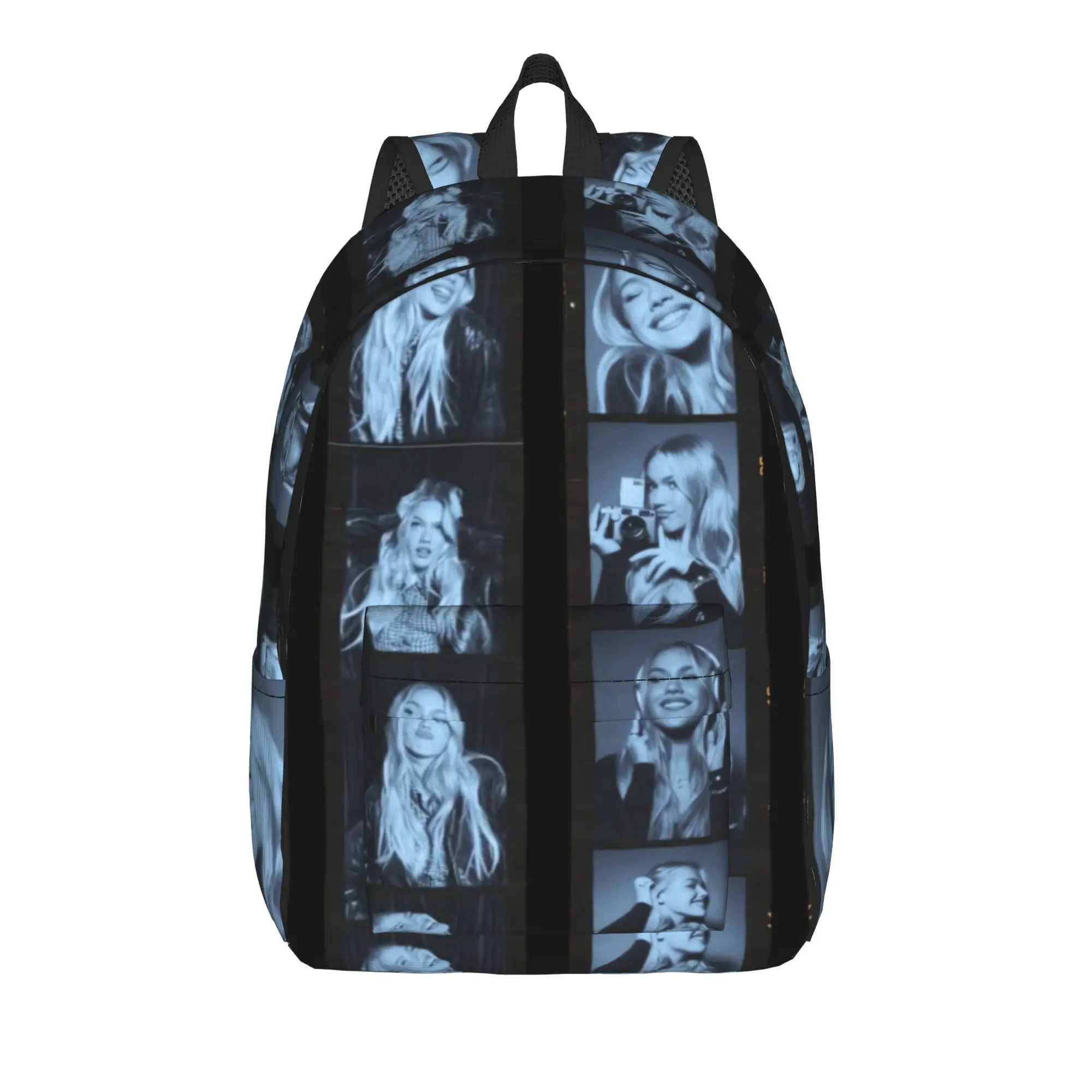 Film Strip Monochrome Freya Skye Backpack  Travel Backpacks Teen Novelty School Bags Custom Big Rucksack
