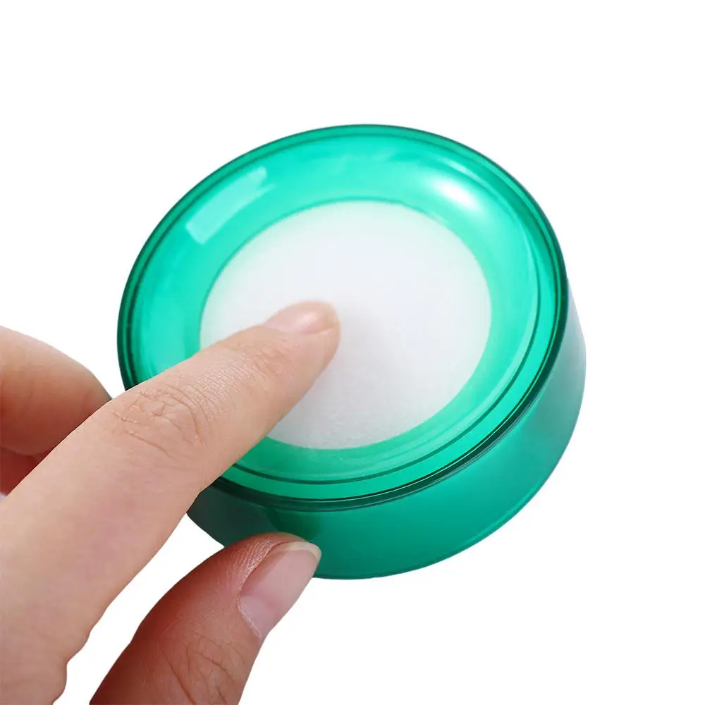 Casier bancaire en plastique, trésorier de bureau, outil de comptage d'argent de supermarché, dispositif humide des doigts, boîtier rond, outil mouillé des doigts
