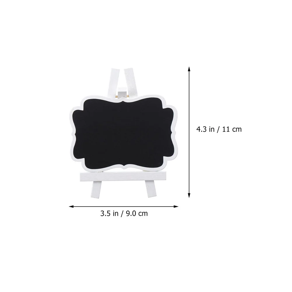 

12Pcs Lightweight Mini Chalkboards Wooden Support Message Board Memo Blackboard For Party Wedding Decor