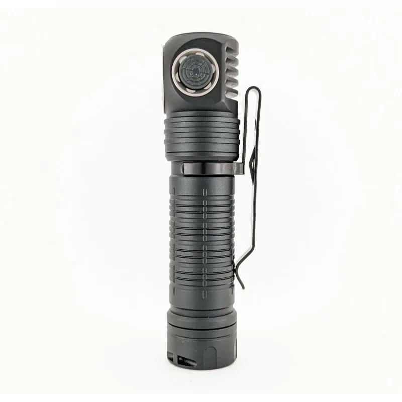 Skilhunt H300 Flashlight / Headlamp, 2500 Lumens, 18650 Battery, with Red/Blue Signal Light, New UDOC Reflector, Magnetic Tail