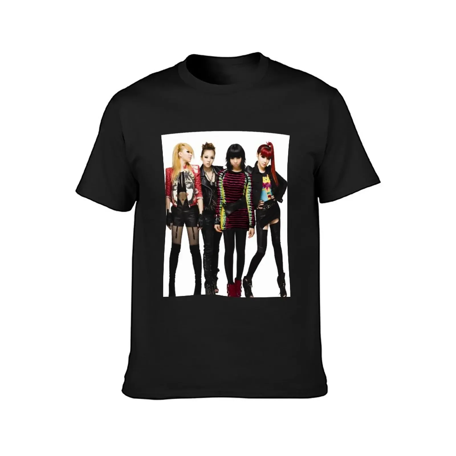 2NE1 CL DARA BOM MINZY KPOP T-Shirt graphic t shirts oversized Men's cotton t-shirt