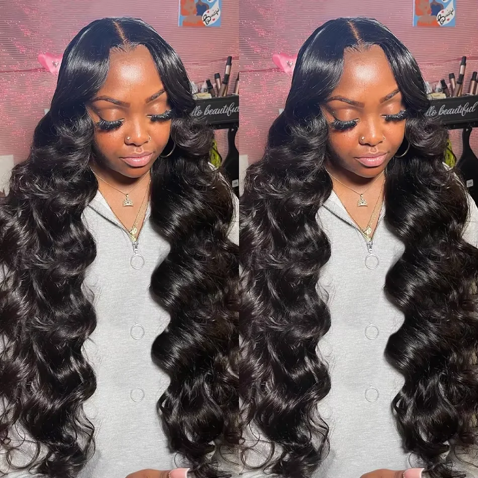 36 inch 13x6 Body Wave Lace Front Wigs Human Hair Pre plucked With Baby Hair 200 Density HD Lace Body Wave Human Hair Wigs For Women Lace Front Wigs Human Hair Pre Plucked