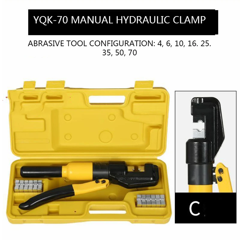 Manual Electrician Hydraulic Pliers YQK-70/120 Hydraulic Crimping Tool Steel Wire Crimping Crimping Tool Hydraulic Crimping Tool