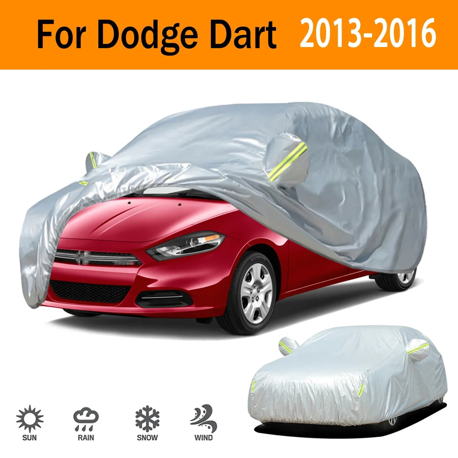 

For Dodge Dart Outdoor Protection Full Car Covers Snow Cover Sunshade Waterproof Dustproof Exterior Car accessories