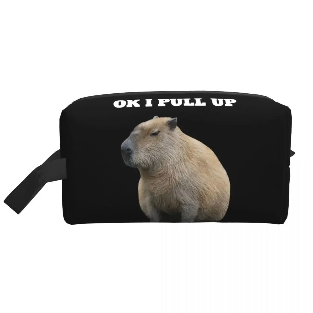 

Ok Saya Pull Up Capybara косметичка для женщин дорожный косметический органайзер Kawaii животное для хранения туалетных принадлежностей для домашних животных