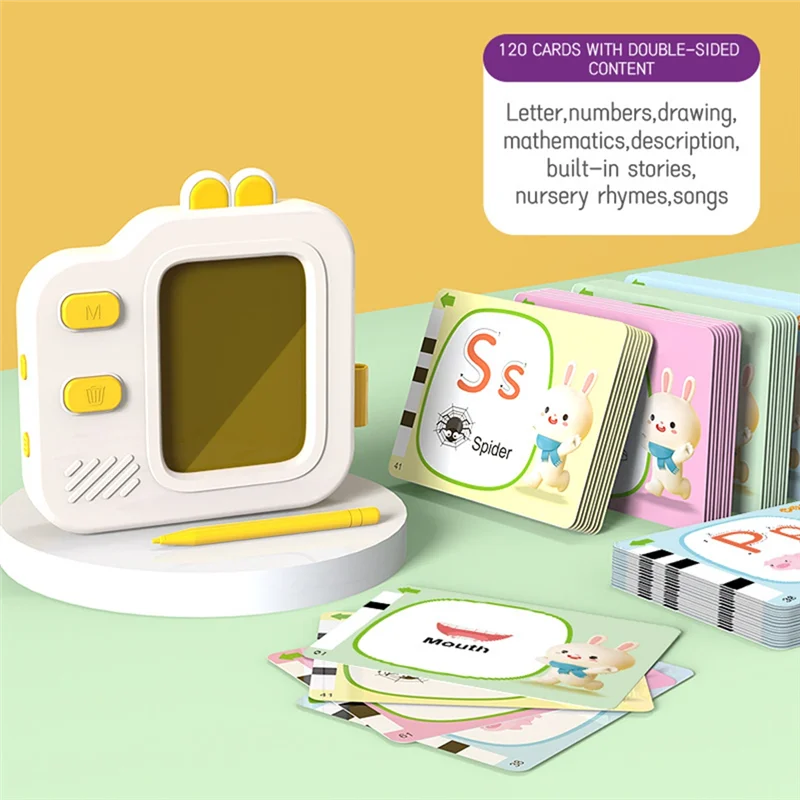 B24C-Bilingual Learning Machine Puzzle Children  Smart LCD Drawing Card Reader Enlightenment