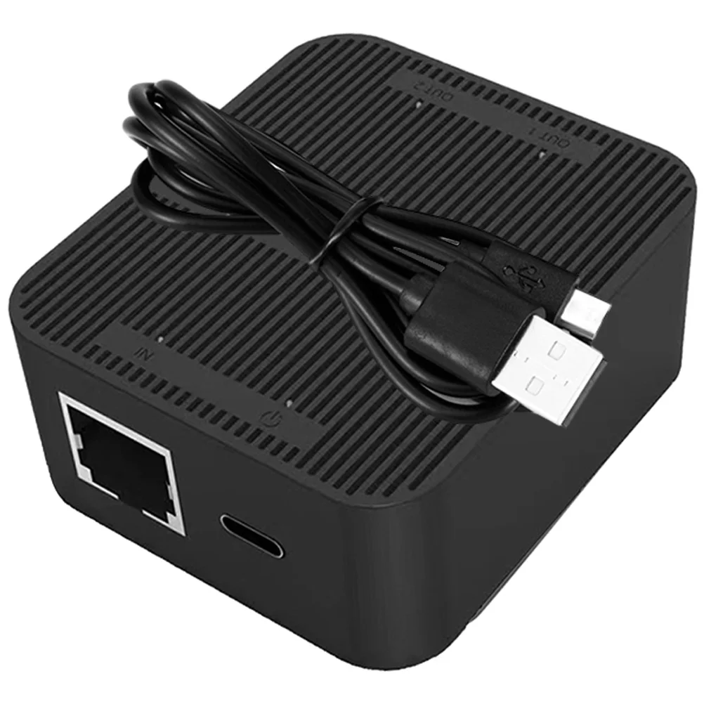 

Ethernet Network Splitter 1 To 2 High Speed Internet Splitter Adapter Connector For Cable Ethernet Port Extender 100Mbps